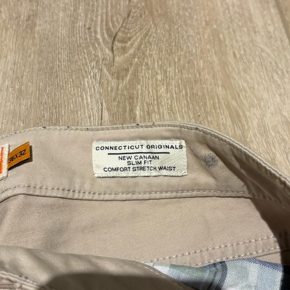 Tailor Vintage Stretch Twill 5 Pocket Summer Beige Pants, 36 x 32 - Picture 4 of 12